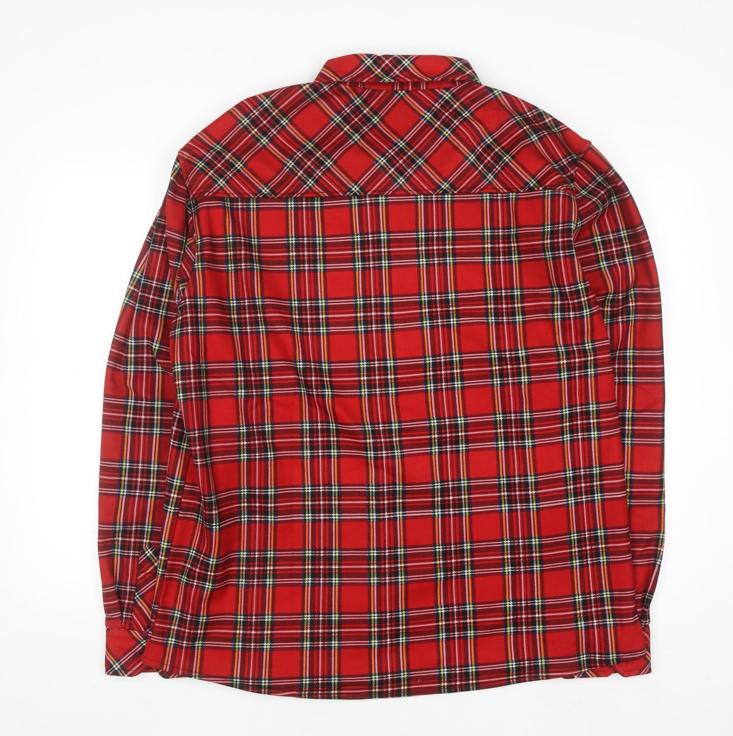 Ballantrae Men’s Red Plaid Button-Up Flannel Shirt XL