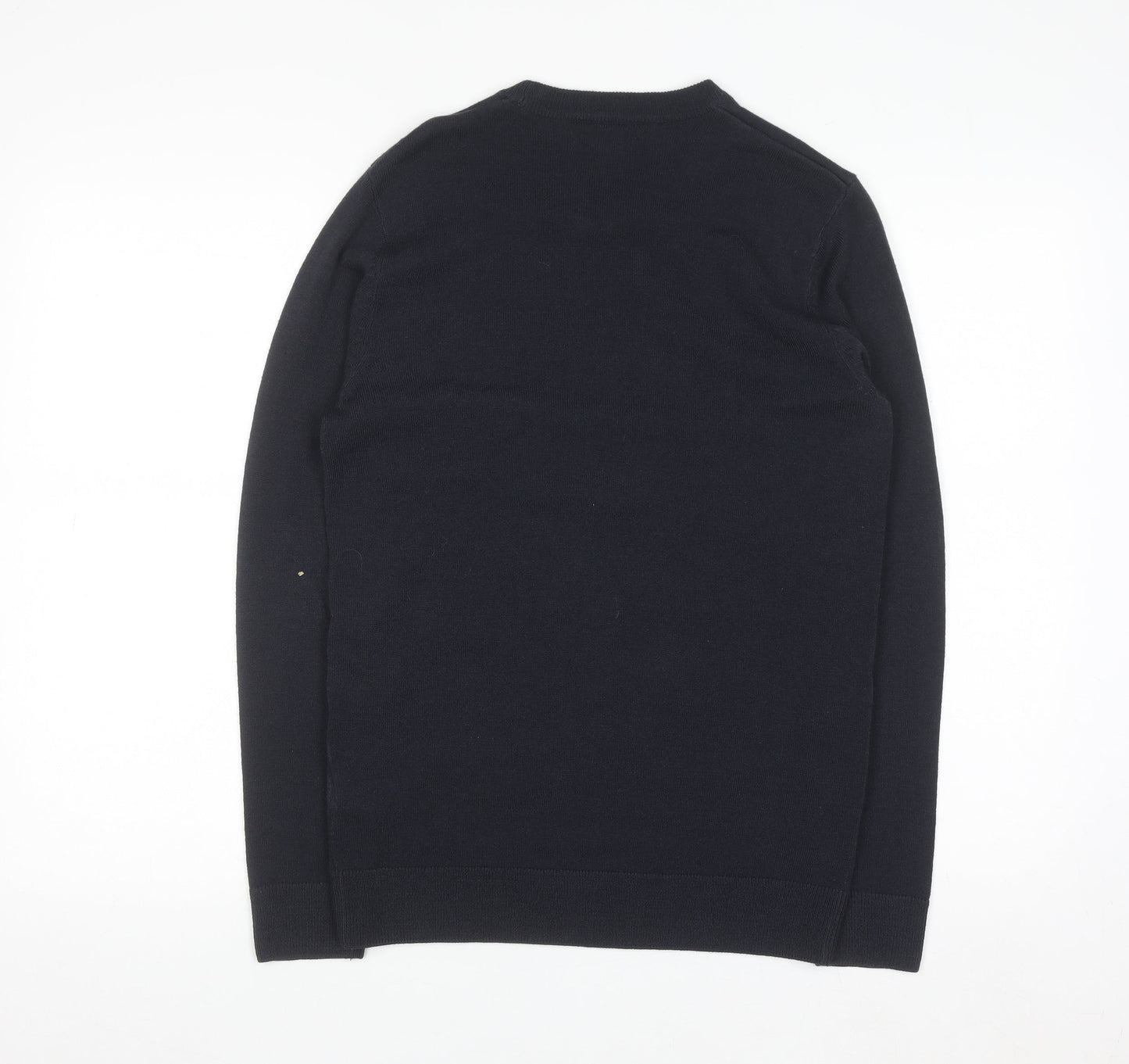 Marks and Spencer Men's Blue XS Christmas Bear Knit Jumper