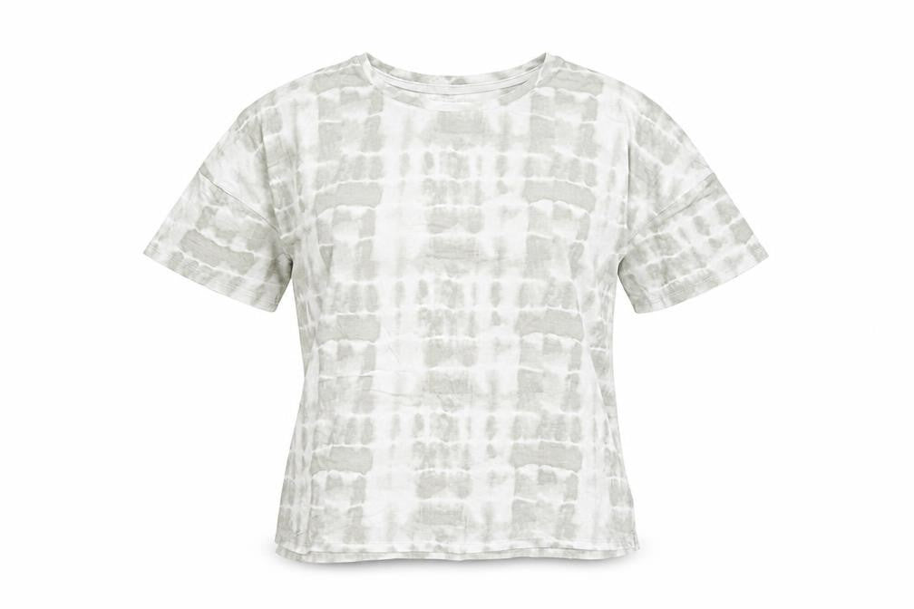 Anne Klein Women's Grey Tie Dye Rayon Short Sleeve T-Shirt Size S