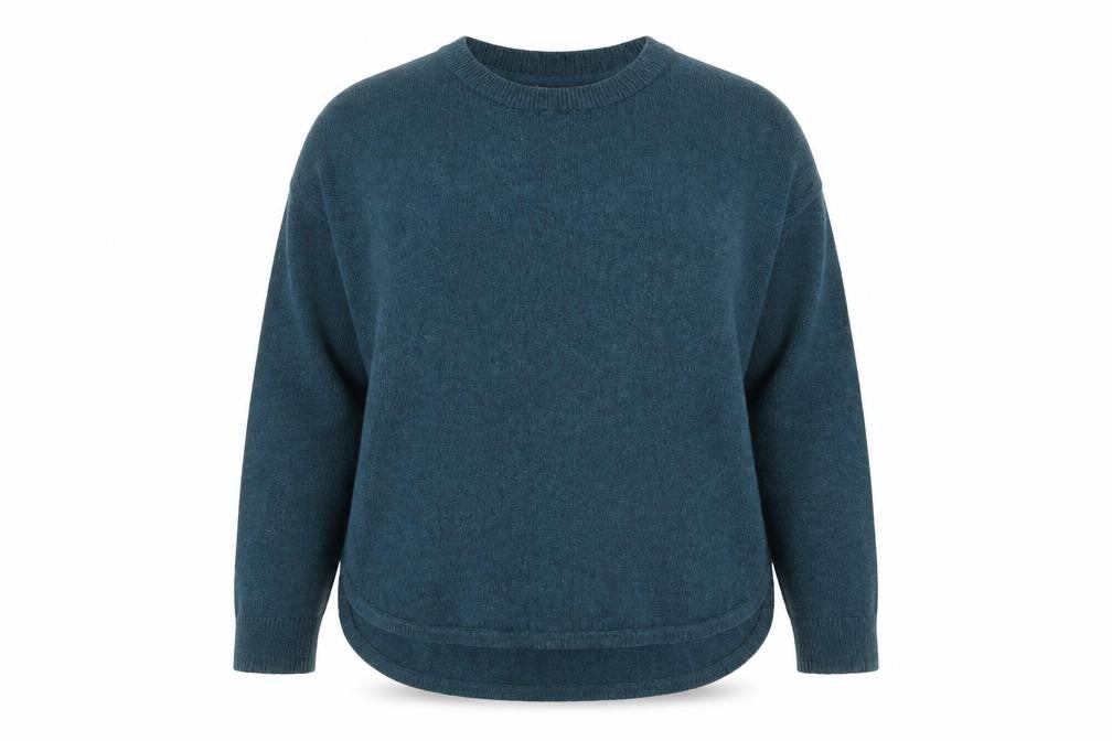 FatFace Women's Blue Cotton Knit Crew Neck Jumper Size 18