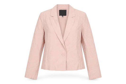 Y.A.S Womens Pink Short Blazer Jacket Size S Viscose Blend