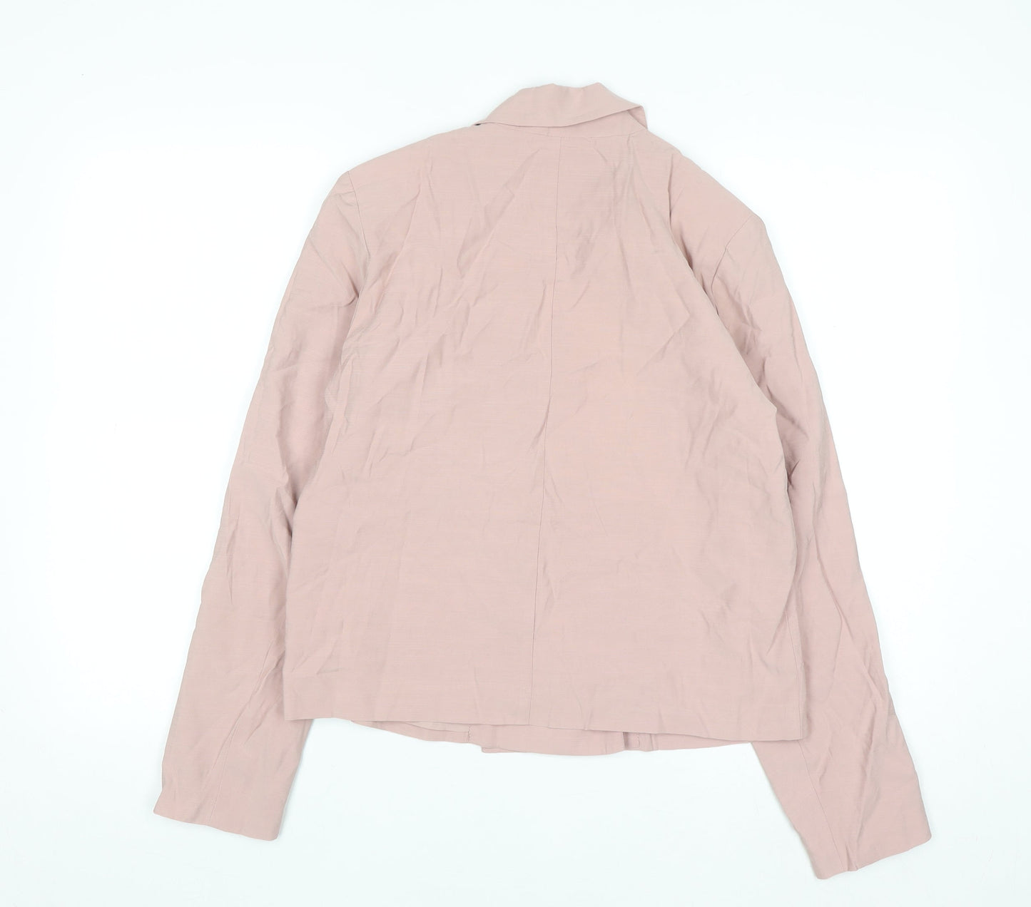 Y.A.S Womens Pink Short Blazer Jacket Size S Viscose Blend