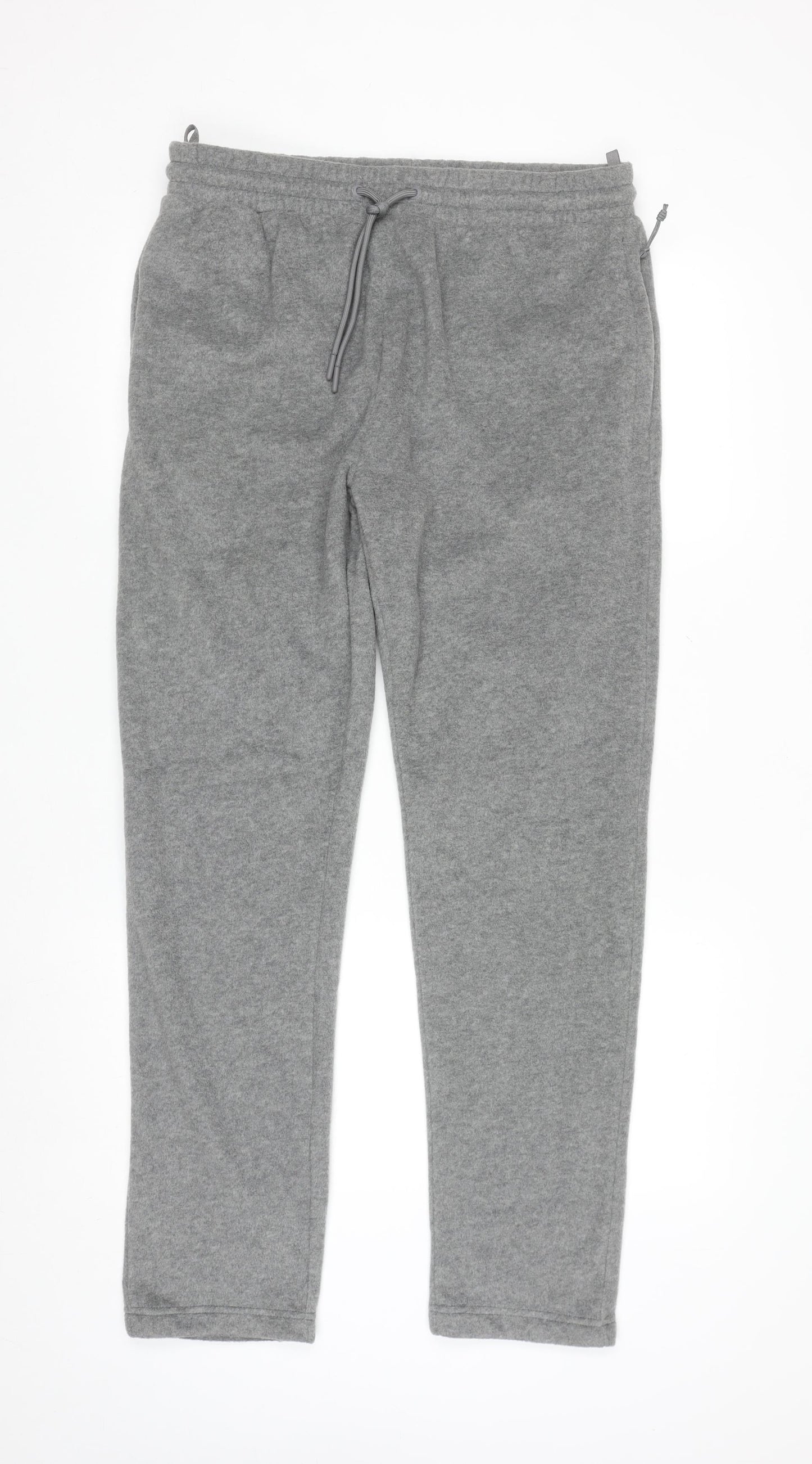 Marks and Spencer Men's Grey Fleece Sweatpants M Regular Fit