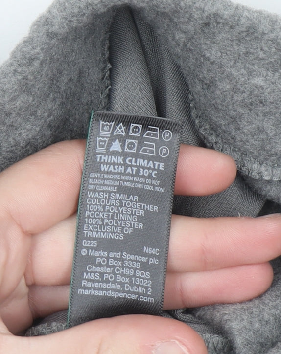 Marks and Spencer Men's Grey Fleece Sweatpants M Regular Fit