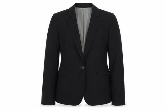 Banana Republic Women’s Black Wool Blazer Size 12 Slim Classic Fit