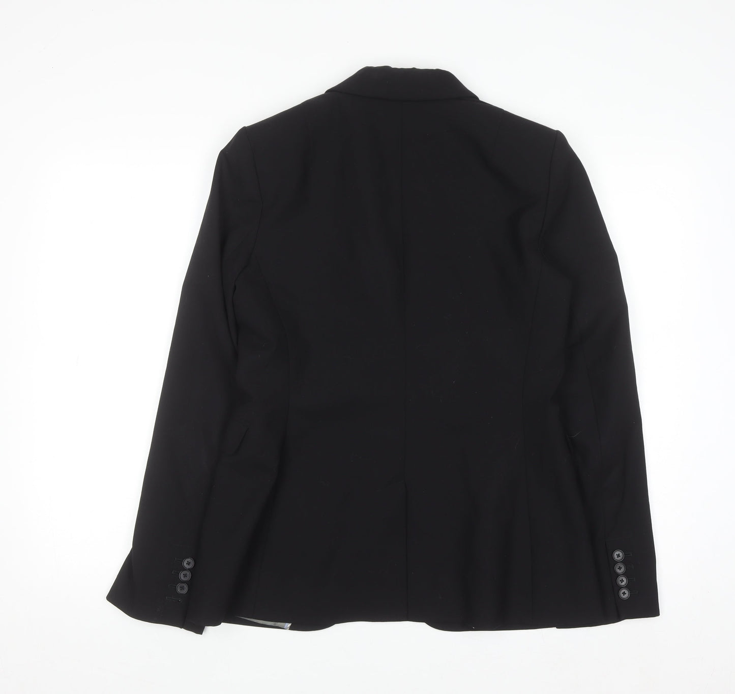 Banana Republic Women’s Black Wool Blazer Size 12 Slim Classic Fit