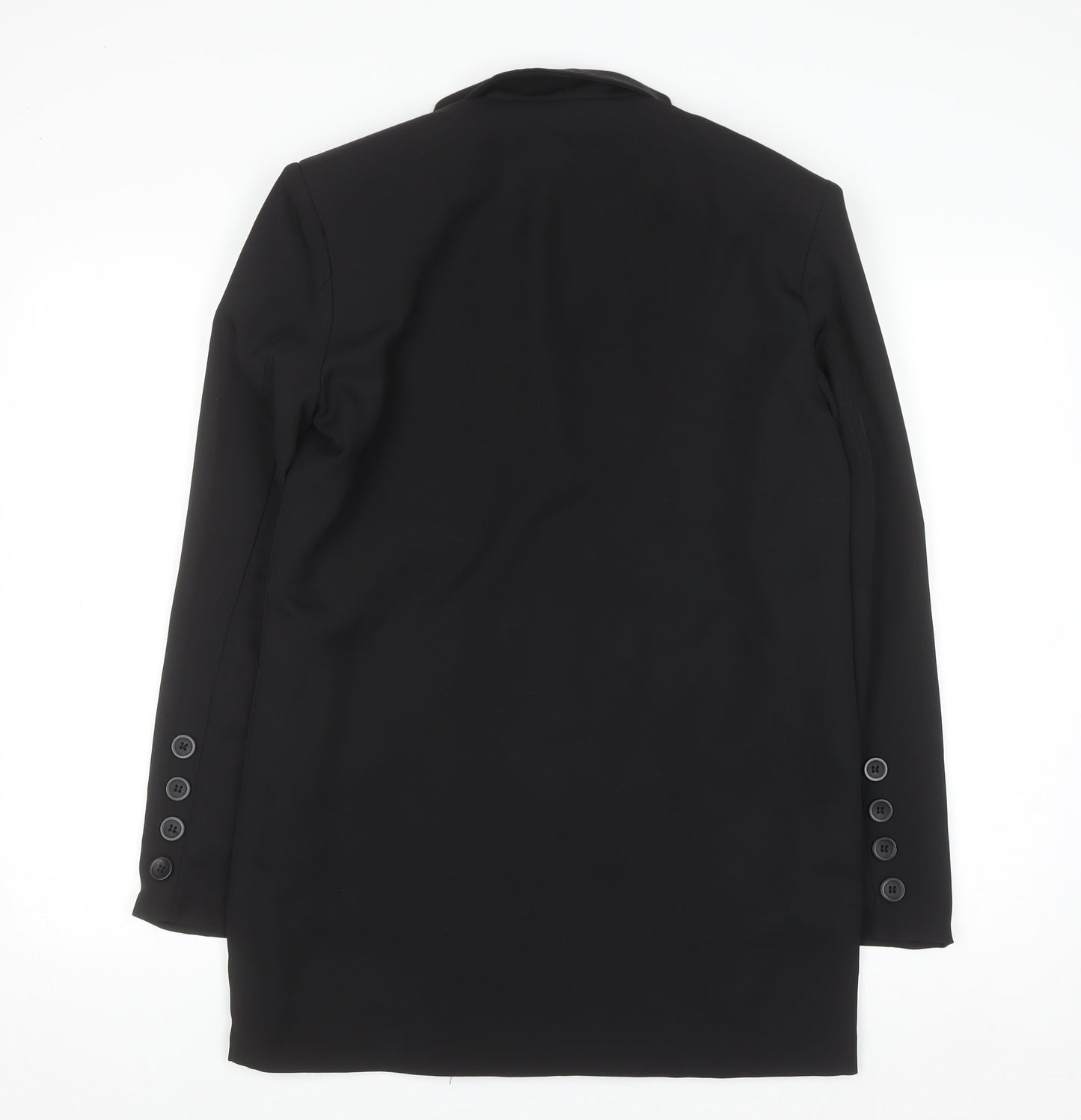 PrettyLittleThing Women's Black Slim Fit Blazer Jacket UK 4