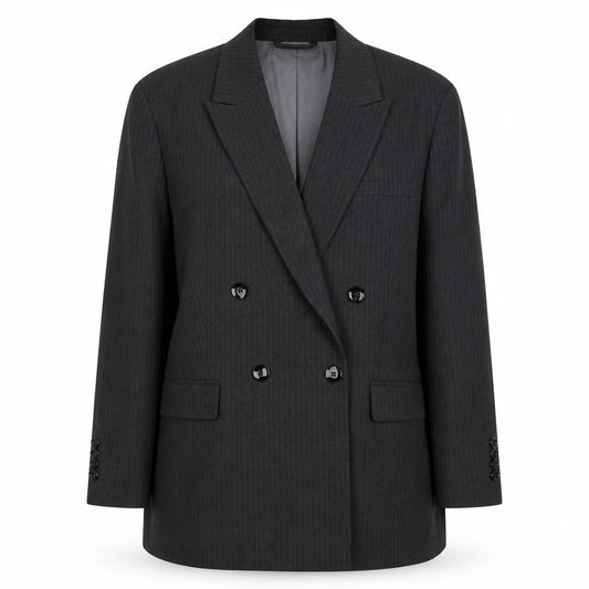 Next Women’s Grey Pinstripe Blazer Size 12 Classic Workwear