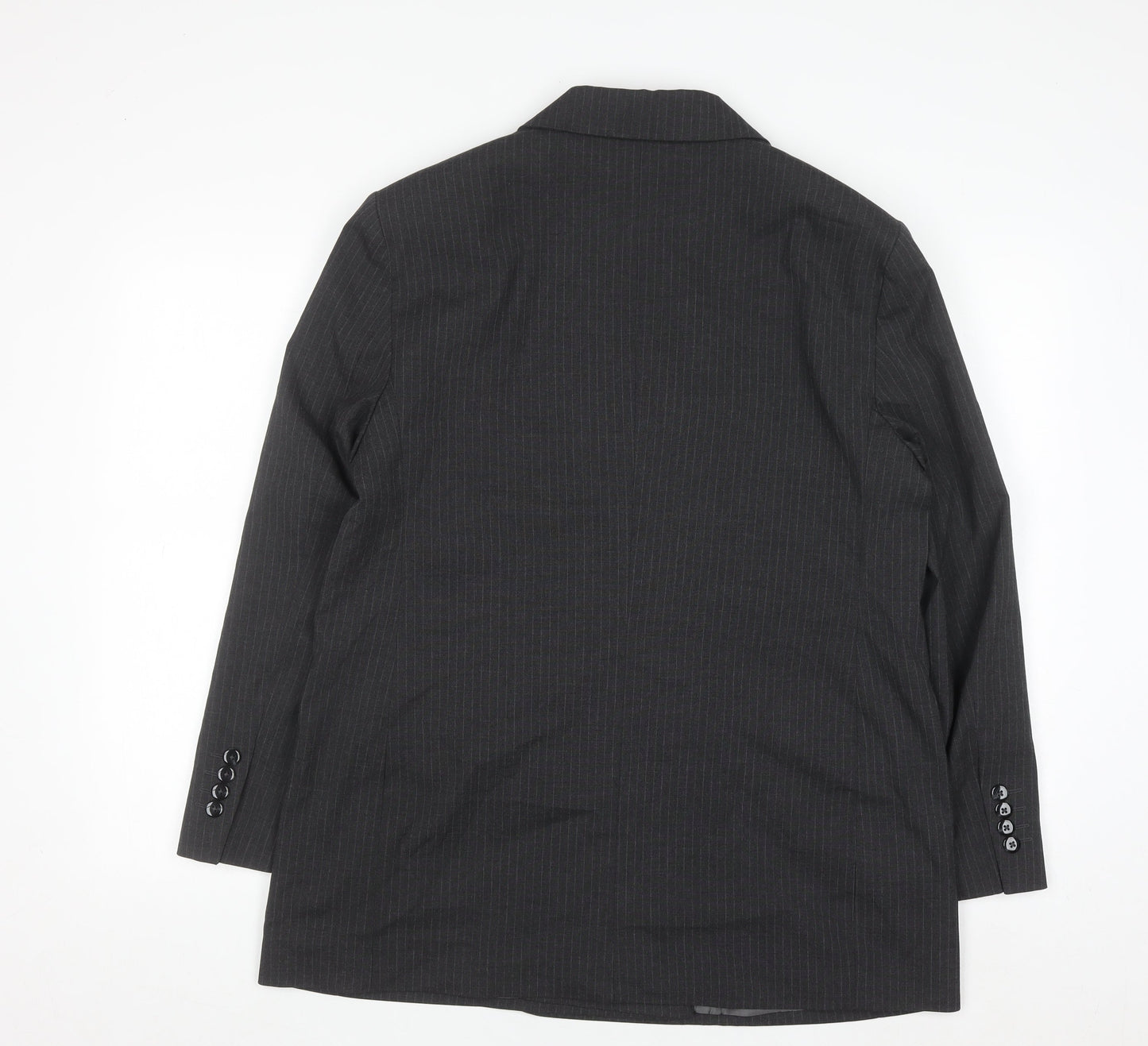 Next Women’s Grey Pinstripe Blazer Size 12 Classic Workwear