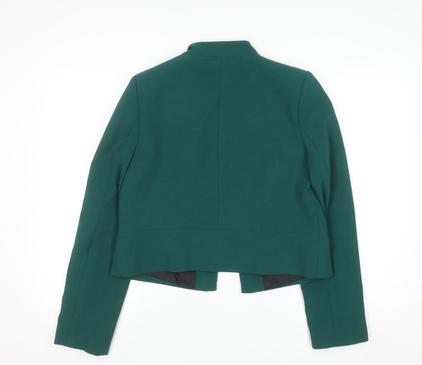 Debenhams Women's Green Size 12 Blazer Jacket with Zip Pockets