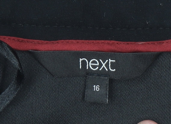 Next Women's Black Stretch Cargo Mini Skirt Size 16
