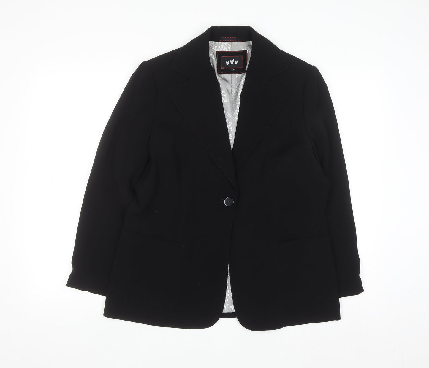 Marks and Spencer Womens Black Size 14 Classic Blazer Jacket