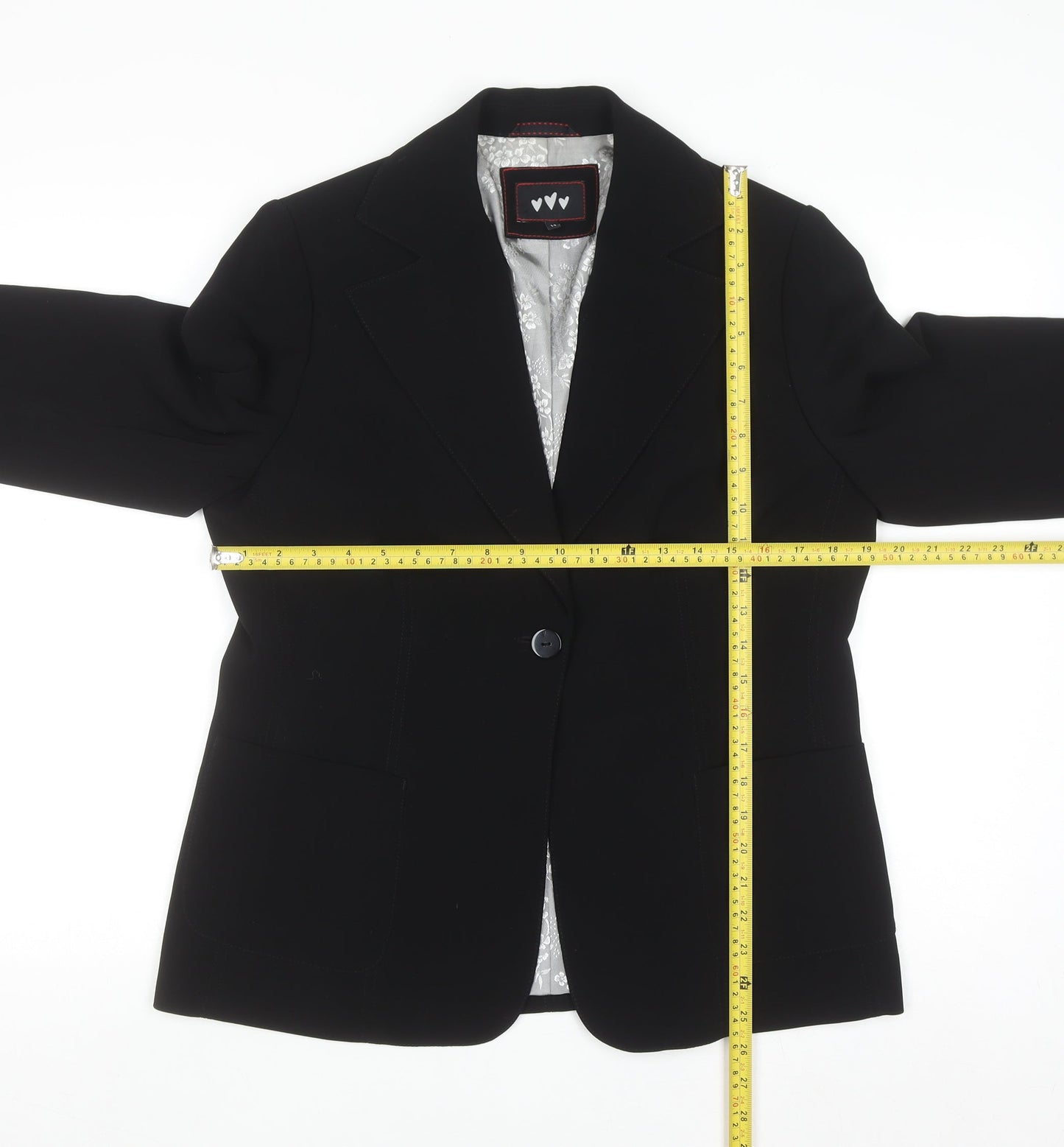 Marks and Spencer Womens Black Size 14 Classic Blazer Jacket