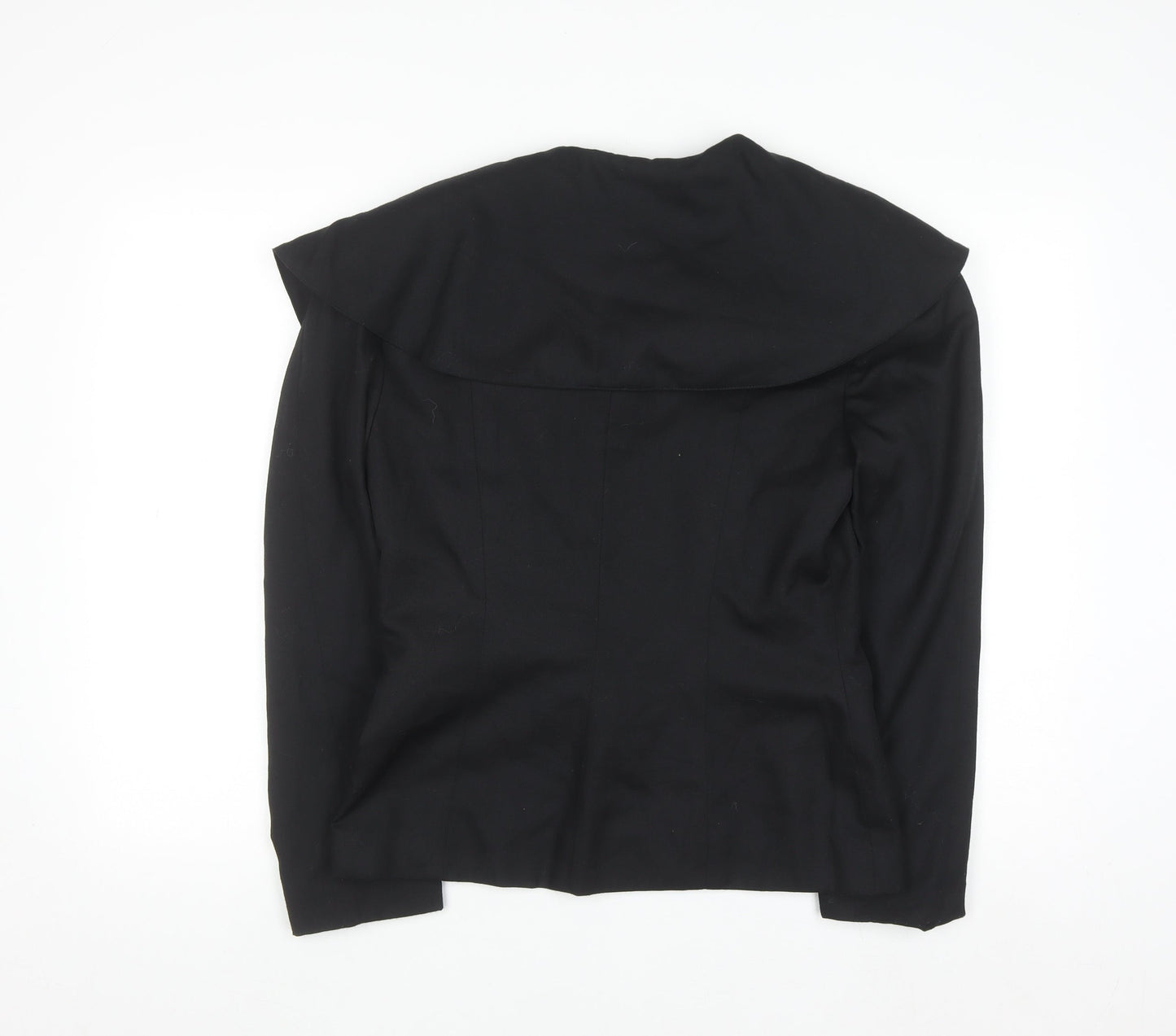 Le Château Women's Black Bow Collar Blazer Size 8 Classic Formal Jacket