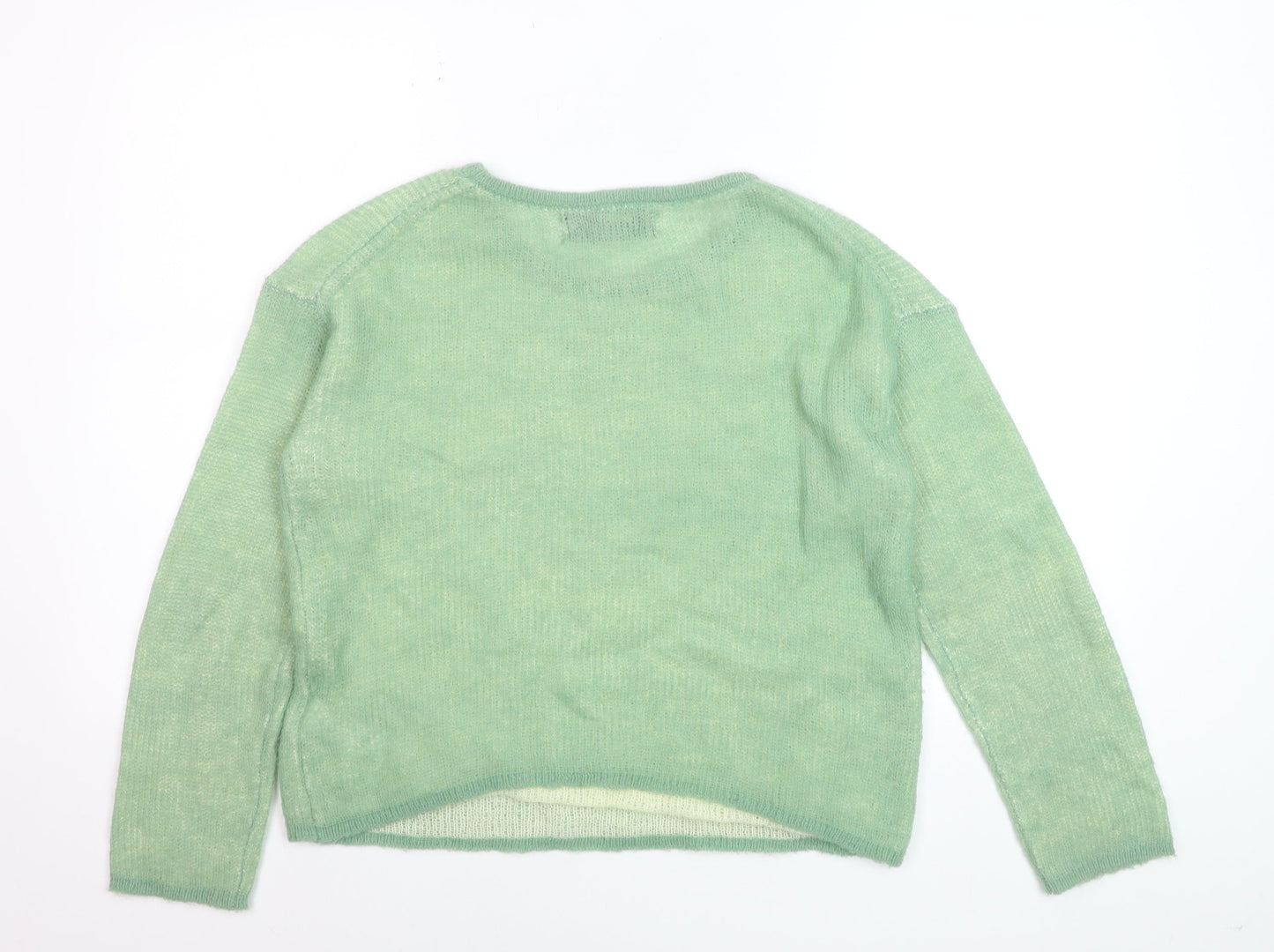 Primark Rita Ora Women's Green XS Mohair Blend Crew Neck Jumper