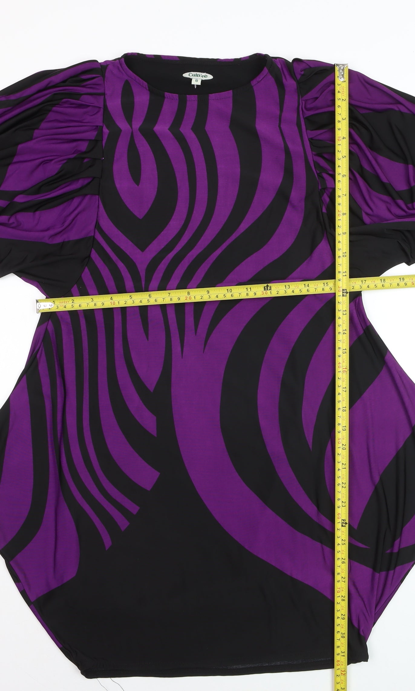 Culture Women’s Purple Zebra Print Shift Dress Size 8