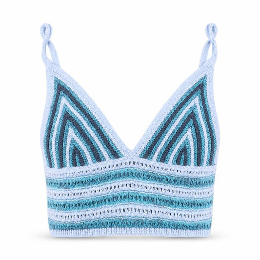 Urban Outfitters Women’s Blue Crochet Camisole Tank Top XL