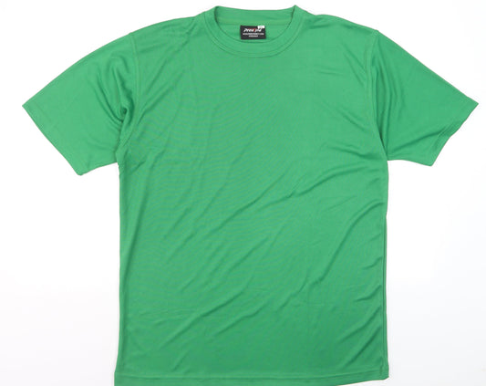Prostyle Men's Green Crew Neck Short Sleeve T-Shirt XL Polyester
