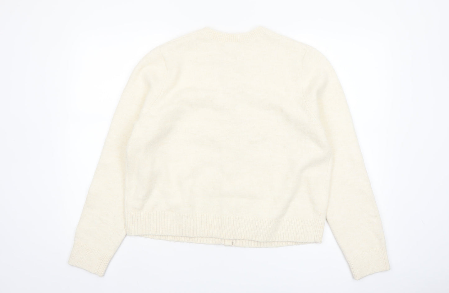 Marks and Spencer Womens Ivory L Cardigan Knit Jumper