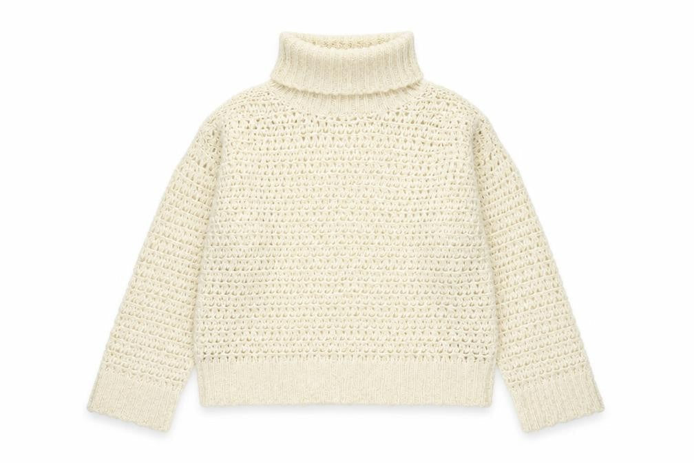 Marks & Spencer Per Una Women’s Ivory Roll Neck Chunky Knit Jumper M