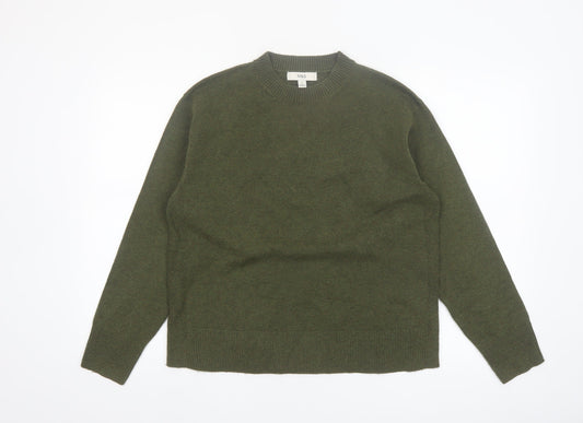 Marks and Spencer Women Green M Crew Neck Pullover Jumper