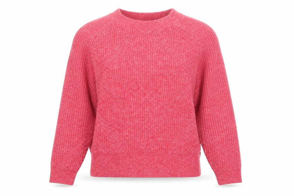 Marks & Spencer Womens Pink XS Crew Neck Knit Pullover Jumper