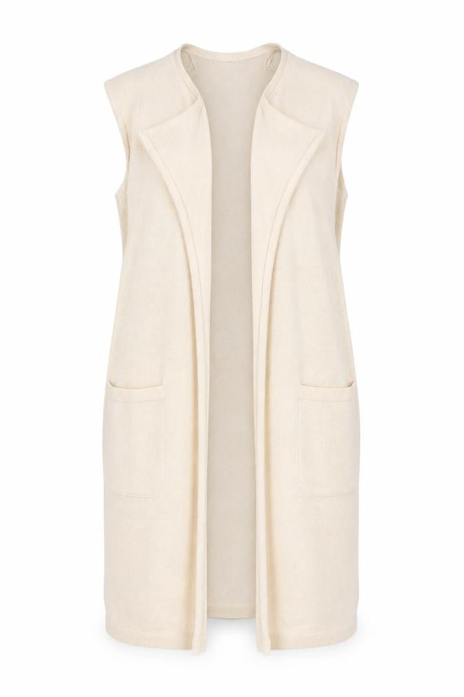 Marks & Spencer Women’s Beige Knit Sleeveless Vest Size 16