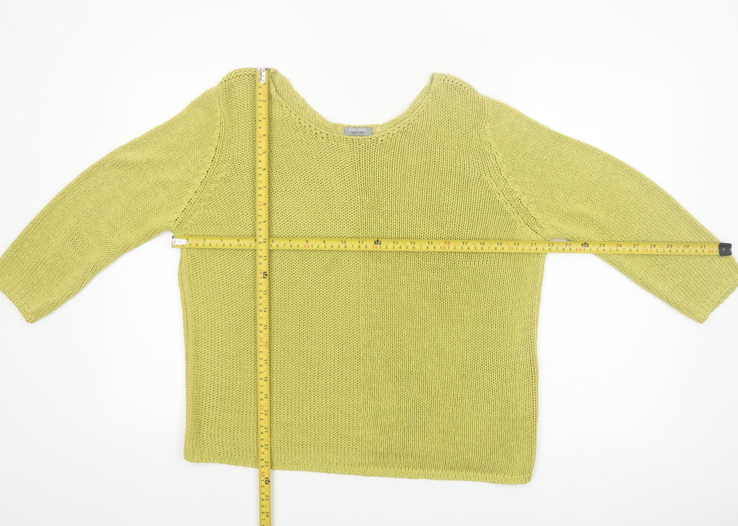 Marks and Spencer Per Una Women’s Green L Chunky Knit Jumper