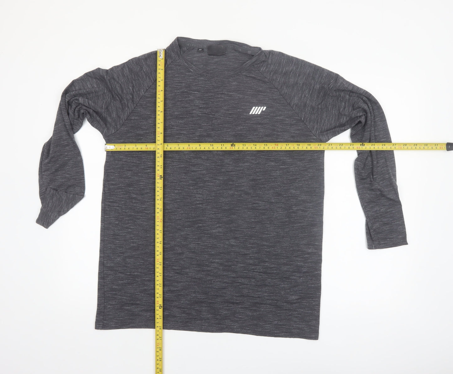 Myprotein Men's Grey Long Sleeve Athletic Gym Top Size L