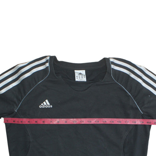 Adidas Womens Black Size 16 Pullover Crew Neck Sweatshirt