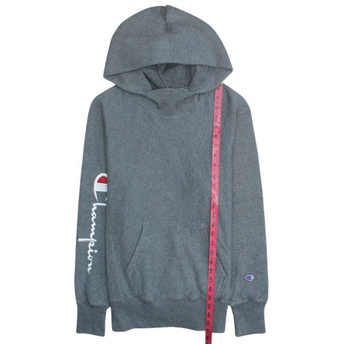 Champion Men's Grey Reverse Weave Pullover Hoodie Small