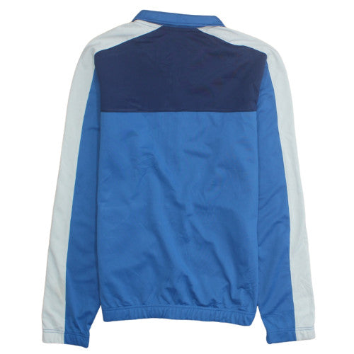 Nike Men's Blue Track Jacket Size S Full Zip Polyester Sportswear