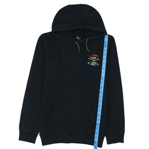 Rip Curl Boys Black Pullover Hoodie 16 Years Surf Logo Fleece Sweatshirt