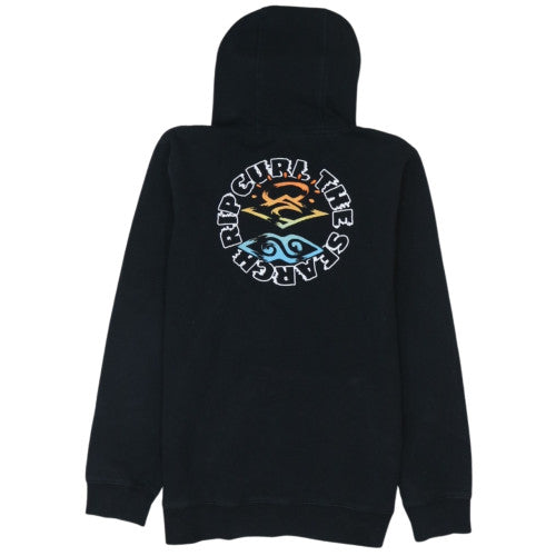 Rip Curl Boys Black Pullover Hoodie 16 Years Surf Logo Fleece Sweatshirt