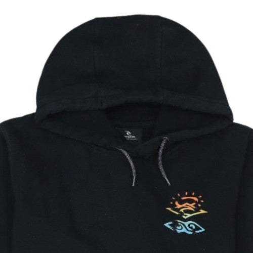 Rip Curl Boys Black Pullover Hoodie 16 Years Surf Logo Fleece Sweatshirt