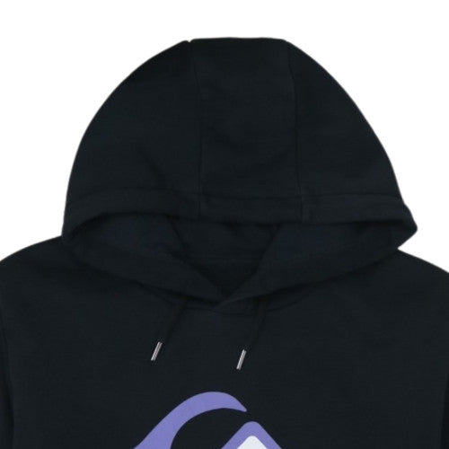 Quiksilver Women's Black L Pullover Hoodie with Logo Print