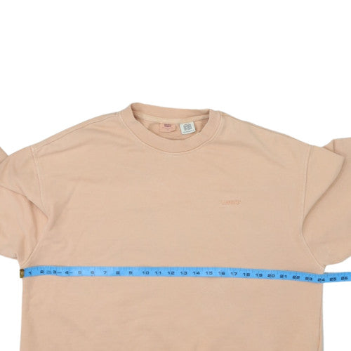 Levi's Womens Beige Crew Neck Long Sleeve Sweatshirt Size L