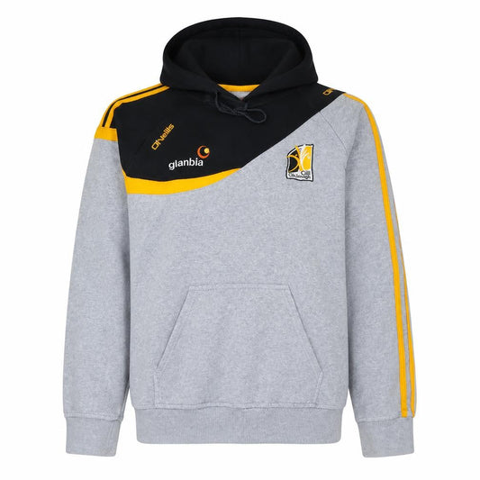O'Neills Men's Grey Pullover Hoodie L Embroidered Sports Fleece
