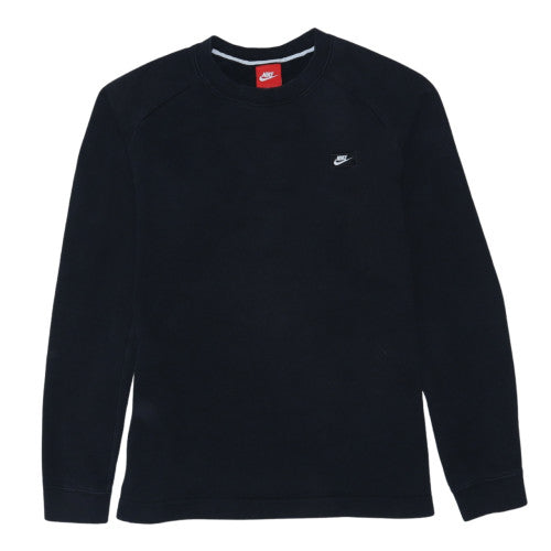 Nike Women's Black Cotton Blend Crew Neck Pullover Sweatshirt M