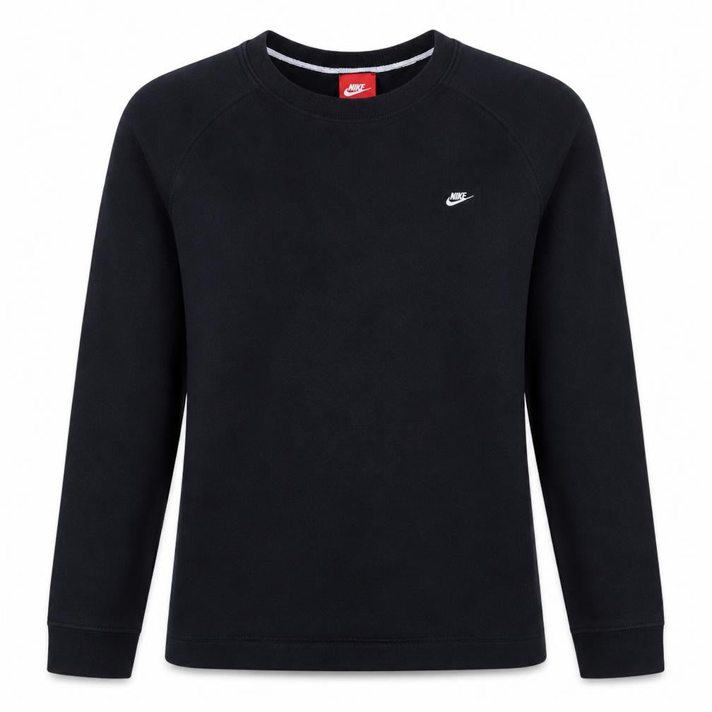 Nike Women's Black Cotton Blend Crew Neck Pullover Sweatshirt M