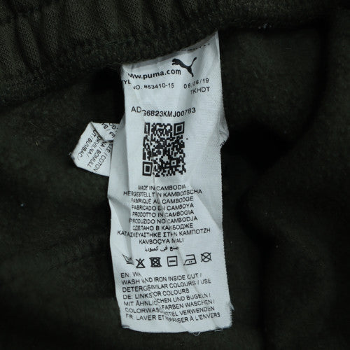 Puma Men’s Green 2XL Joggers Fleece Tapered Sweatpants
