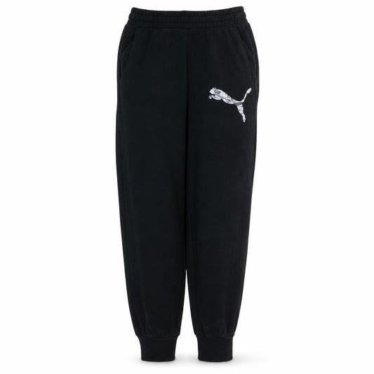 Puma Women's Black Jogger Sweatpants S Fleece Comfort Trousers