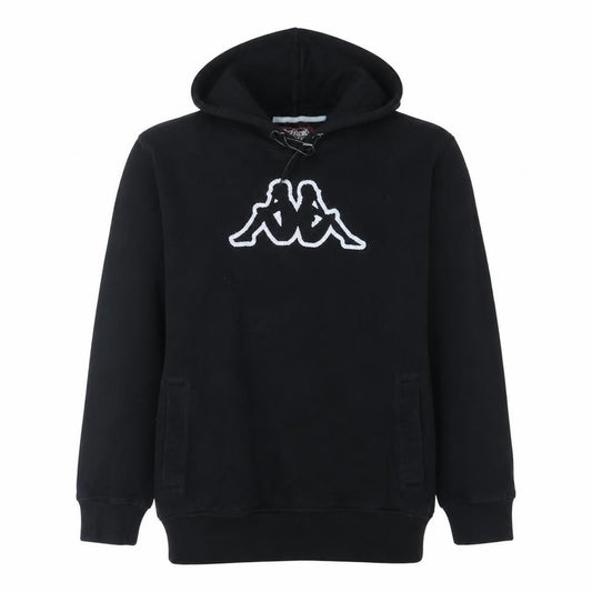 Kappa Men's Black XL Pullover Hoodie with Logo Graphic