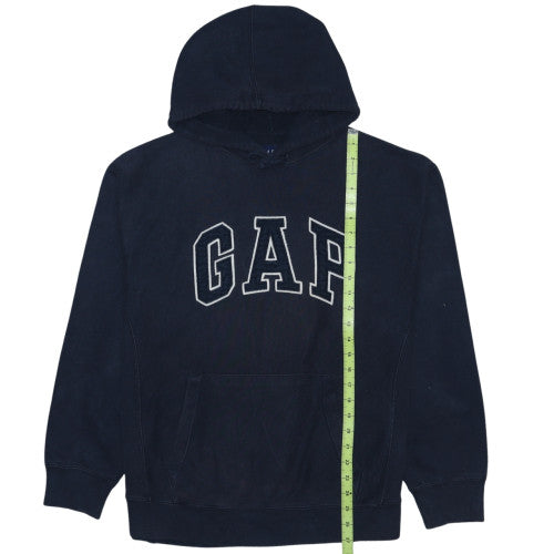 GAP Men’s Navy Blue Pullover Hoodie Small Logo Fleece Sweatshirt