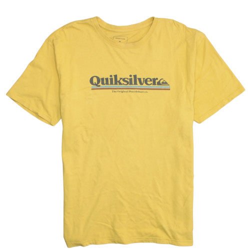 Quiksilver Men's Yellow XL Regular Fit Cotton Graphic T-Shirt