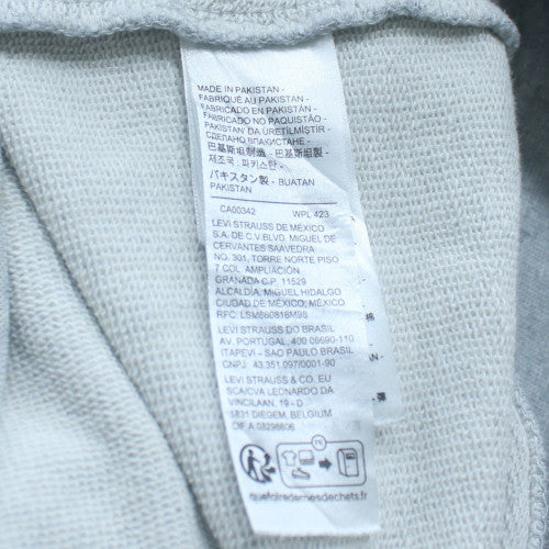Levi's Men's Grey Pullover Hoodie M Regular Fit Logo Fleece