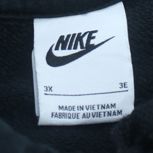 Nike Men's Black 3XL Full Zip Hoodie Fleece Sportswear