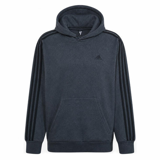 Adidas Men's Blue Pullover Hoodie Size M Fleece Sportswear