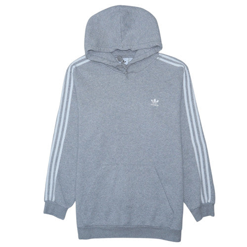 Adidas Men's Grey Pullover Hoodie Size L Regular Fit Fleece