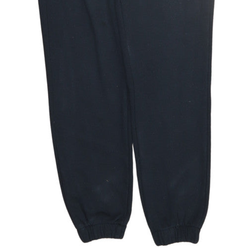 adidas Womens Black Sweatpants Size 4 Regular Fit Fleece Tapered